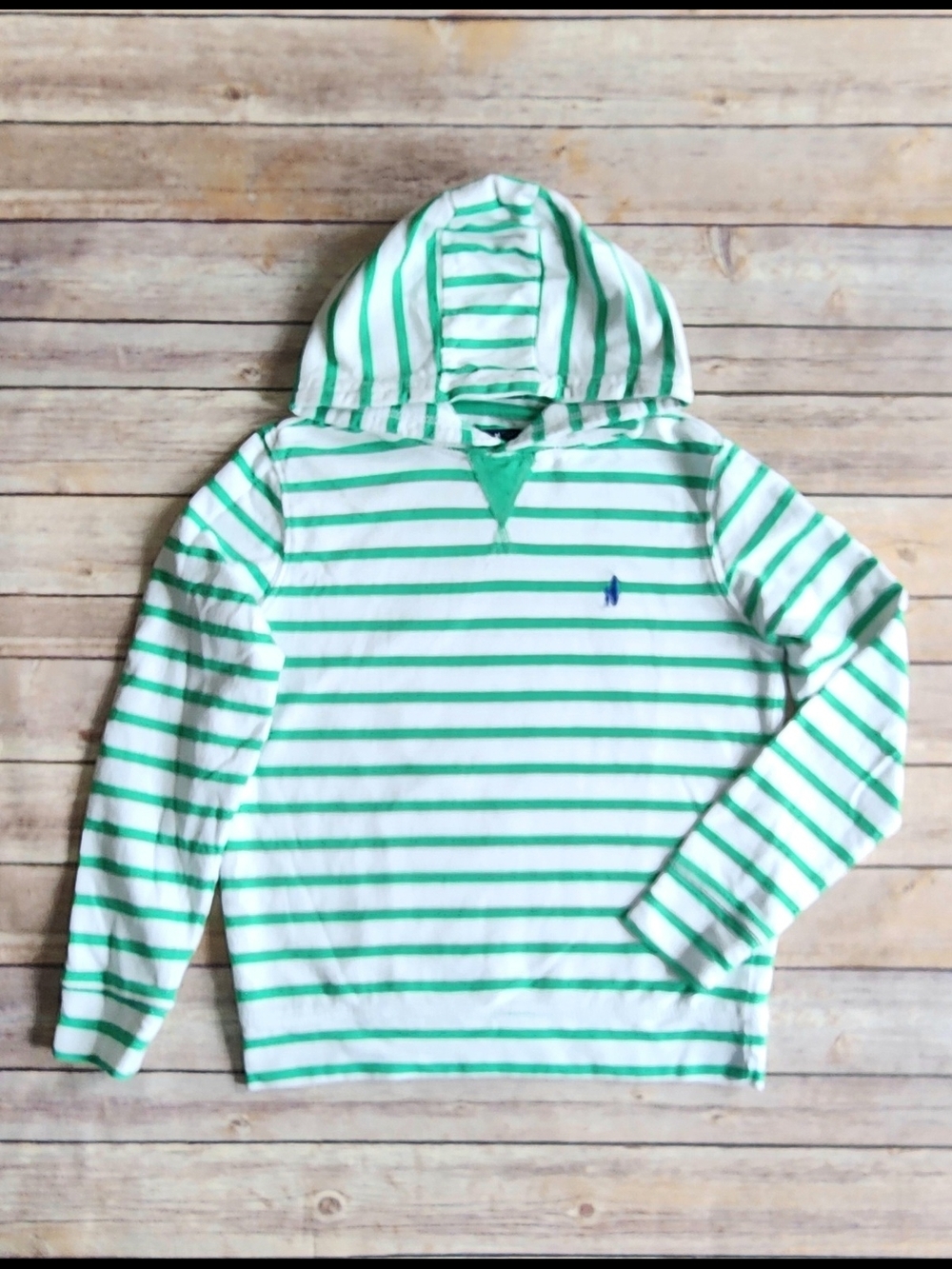Johnnie-O Gilley Jr. Striped Pullover Hoodie Size 10